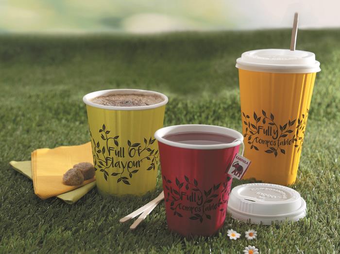 Planglow launch chic new range of colourful compostable cups